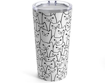Kattälskare-mugg | Present till kattmamma | Kattpappa | Resemugg | Söt kattmugg | Kaffemugg | Kattälskaremugg | 20oz-mugg