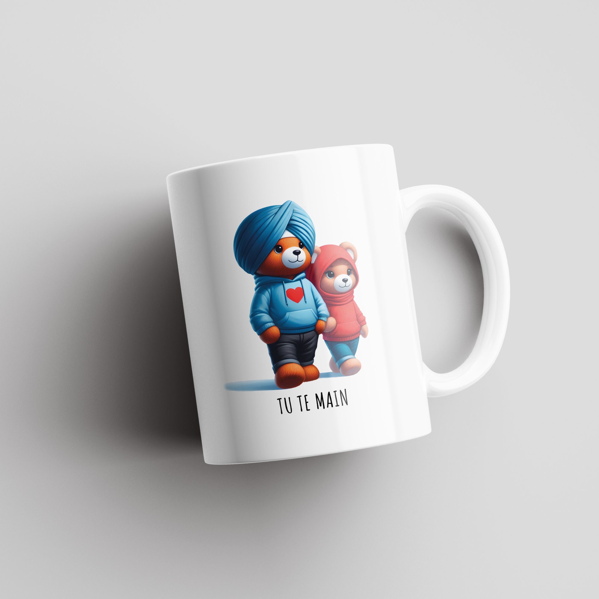 Tu Te Main | Teddy Bear | Teddy Couple | Indian Mug | Romantic | Valentines Day | Romantic Gift | Indian Couple | Love You | Anniversary