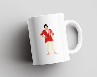 Amitabh Bachchan - Coolie | Desi Mugs | Indian Mugs | Desi Humor | South Asian | Bollywood | Filmy | Amitabh Bachchan | Illustration