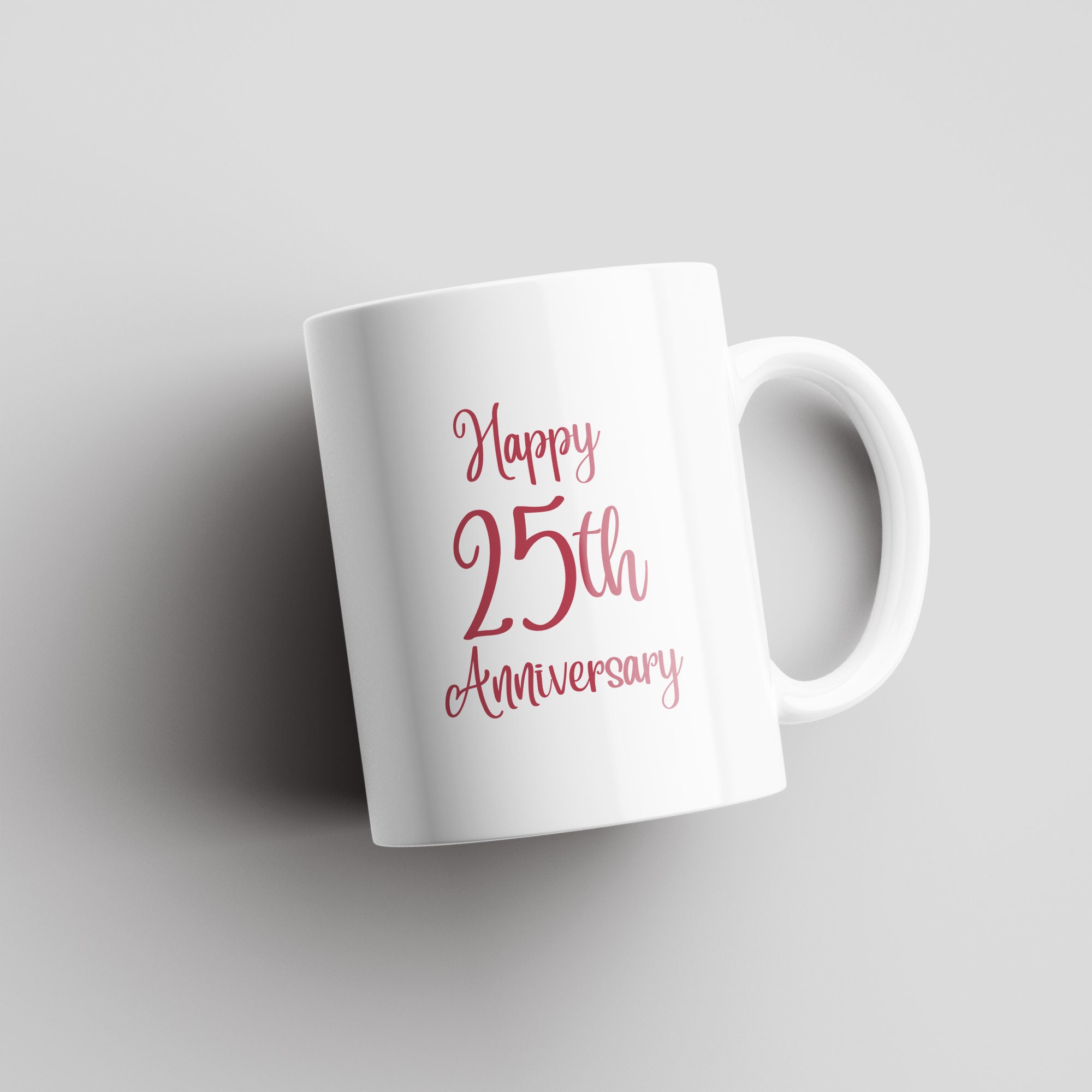 Happy 25th Anniversary | Anniversary | Anniversary Gift | Wedding  Anniversary | Anniversary Mug | Mr and Mrs - Etsy