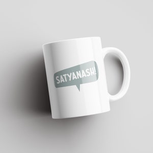 Satyanash! | Punjabi Humor | Indian Gift | Funny Gift | South Asian | Indian Mug | Funny Desi Mugs | Indian Gift Idea