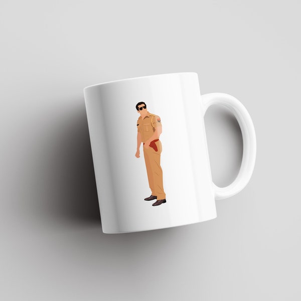 Dabangg - Salman Khan / Tazza di Bollywood / Tazze indiane / Asia meridionale / Film indiano / Regalo indiano / Filmy / Illustrazione