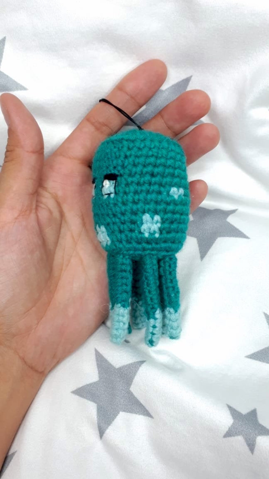 Minecraft Glow Squid Crochet Squid Squid plush Minecraft | Etsy