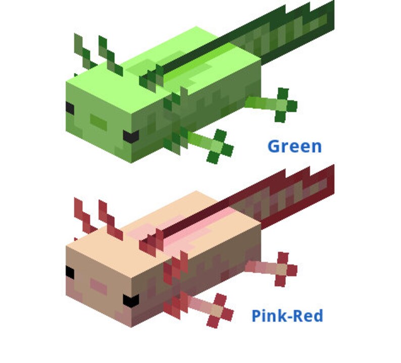 Minecraft axolotl in the bucket crochet axolotl axolotl Etsy