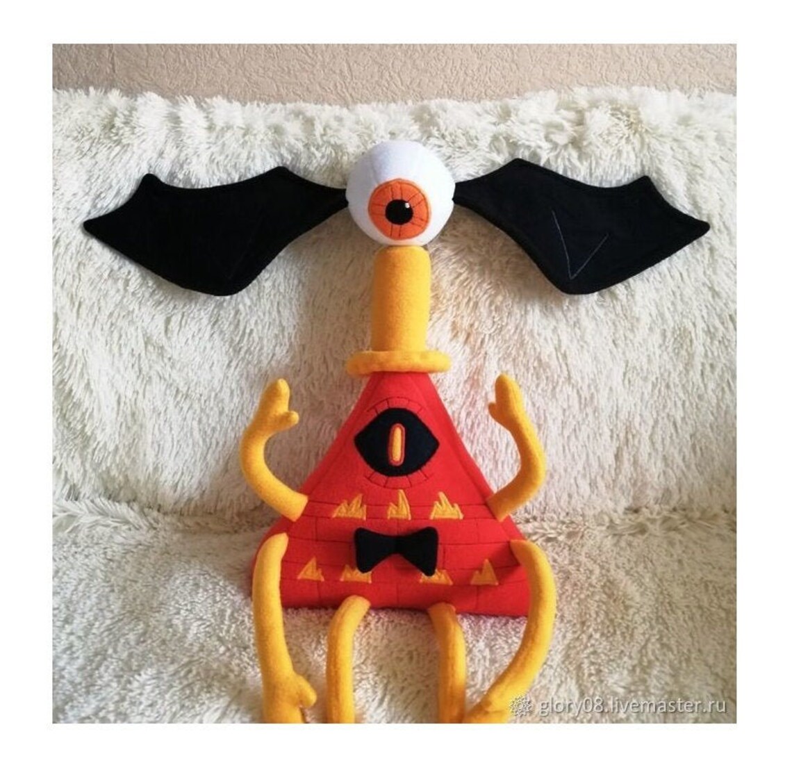 Bill Cipher with EyeBats Plush Toy Gravity Falls Handmade Etsy