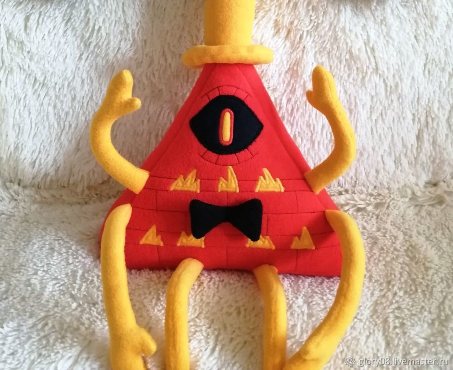 Bill Cipher With Eyebats Plush Toy Gravity Falls Handmade Etsy
