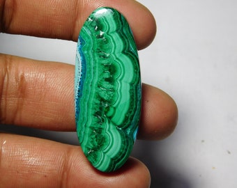 Ruvishing-Hemimorphite cabochon loose gemstone Hemimorphite Oval shape top quality handmade 44 cts size 48x20x3 # 1874