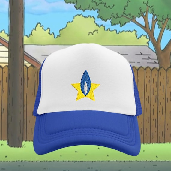 Strickland Propane King of the Hill Retro Y2K Cartoon Texas Pride Hat Cap Amazon.com: King of The Hill Strickland Propane White & Blue  main image 4
