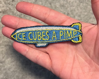 Embroidered patch Ice Cube’s a pimp blimp • It Was A Good Day • iron on or sew on • 90s hip hop • nostalgia