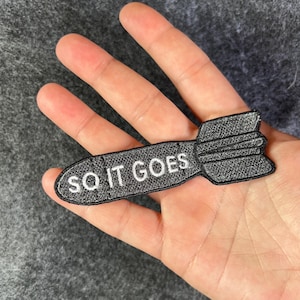 So It Goes-geborduurde patch: Kurt Vonnegut Slaughterhouse-Five