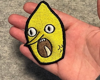 Embroidered patch Lemongrab • Adventure time • iron on or sew on • Cartoon Network