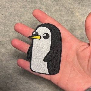 Geborduurde Gunter-patch • Adventure Time • Cartoon Network • opstrijken of naaien • Patch met klittenband • schattig