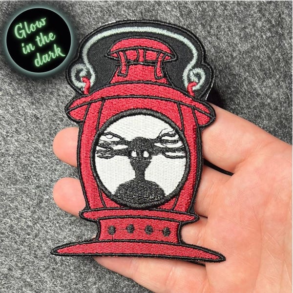 Over the Garden Wall Embroidered Patch: The Beast Lantern, Glow in the Dark