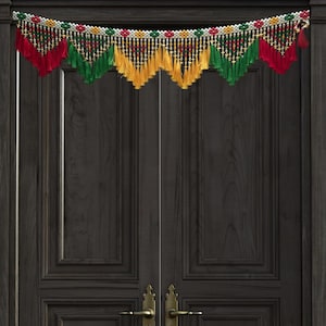 Multicolor Tassels Toran For Entrance Door Toran Handmade Toran Work for Home Door Decoration Toran Size 3 Feet Diwali Gift Toran