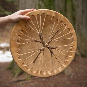 Deer Raw Hide Frame Drum - Indigenous Drum - Rawhide - Deerhide - Shaman Drum