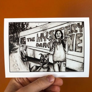 Scooby Doo postal, impresión A6 6" por 4"