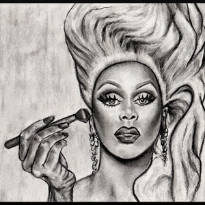 ル・ポールの木炭画