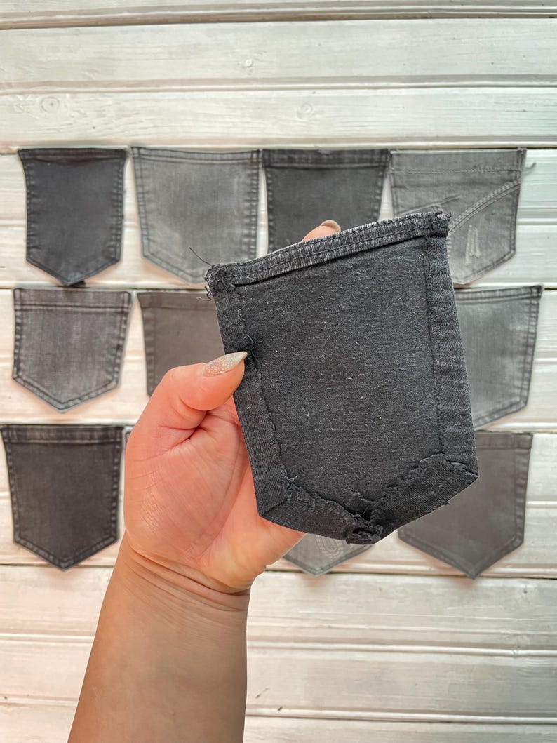 The pockets have been carefully detached, washed, and selected for their quality.