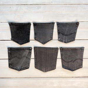 The pockets are of medium size, approximately matching in dimensions.