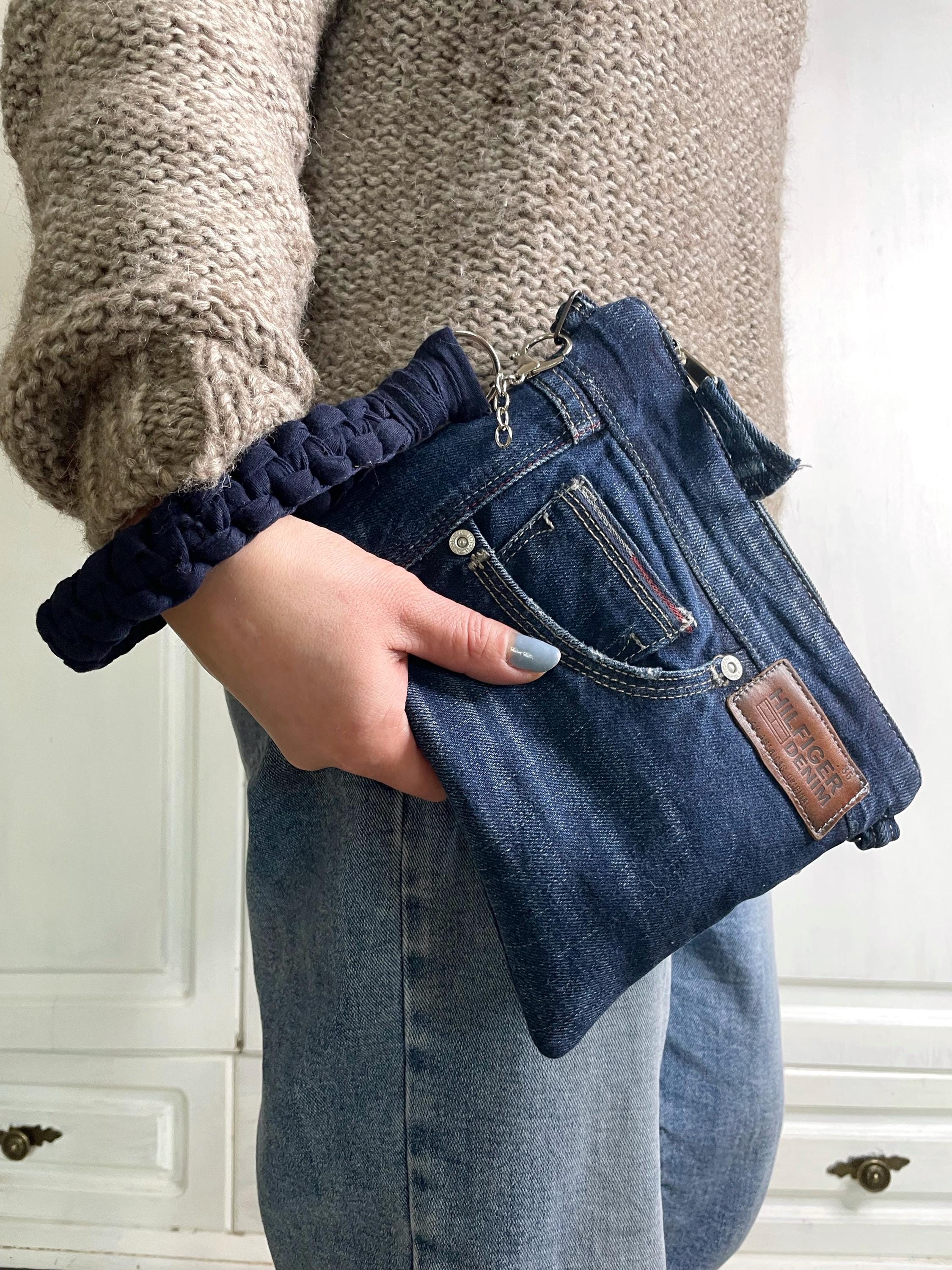 Jeans clutch handbag Italia