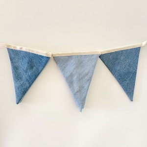 Cotton triangle garland for sustainable party and living.