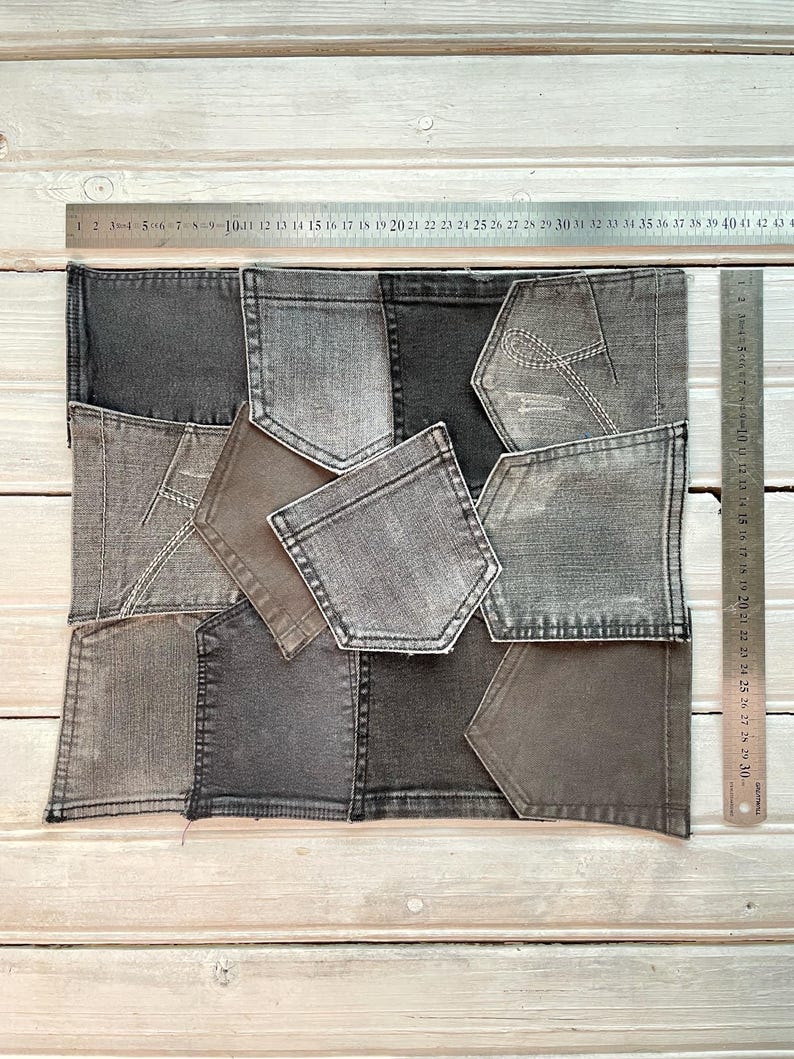 Please note that each pocket shows signs of previous use, adding authenticity and texture to your projects.