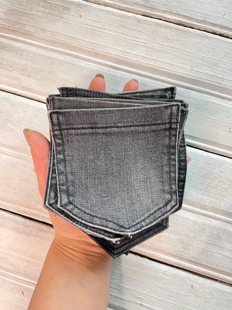 This set of denim pockets is ready to ship within 1–3 business days.