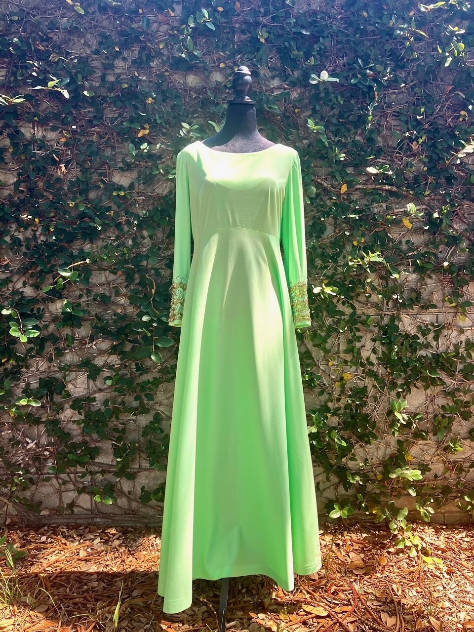pastel lime green dress Fleur du Mal | Silk V Slip Dress | Pastel Lime