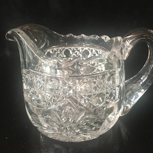 Vintage Cut Crystal Creamer