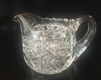 Vintage Cut Crystal Creamer