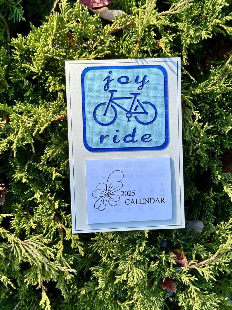 2025 Mini Calendar Bicycle Joy Ride Etsy