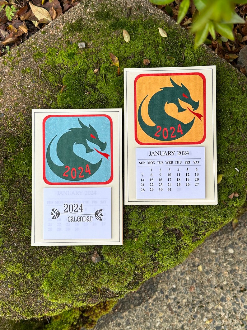 2025 Mini Calendar Dragon Etsy