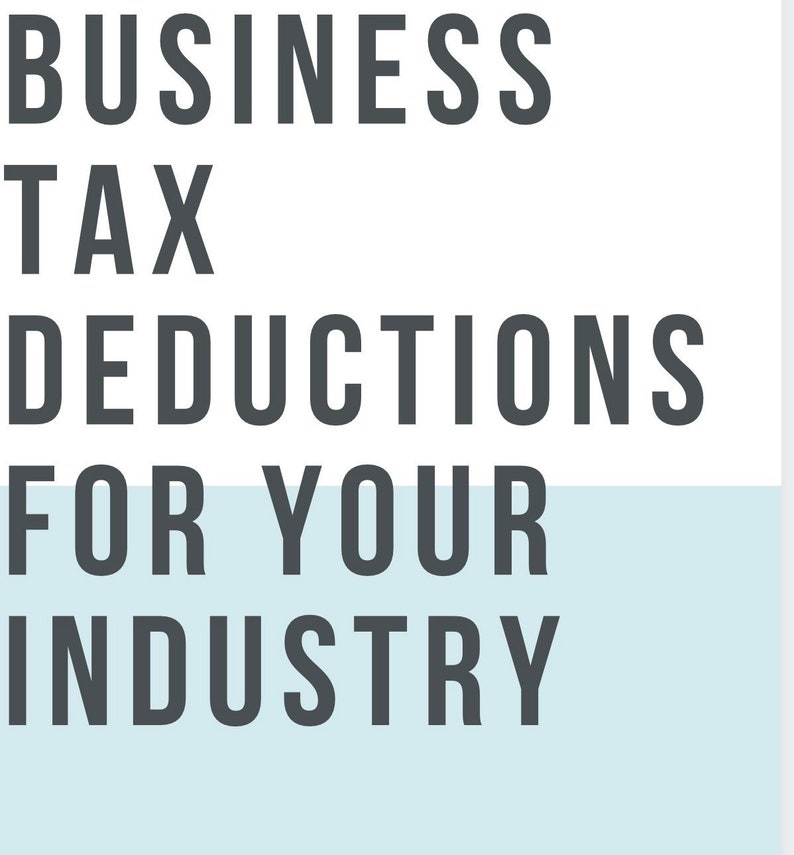 Business Tax Deductions 2020 Etsy