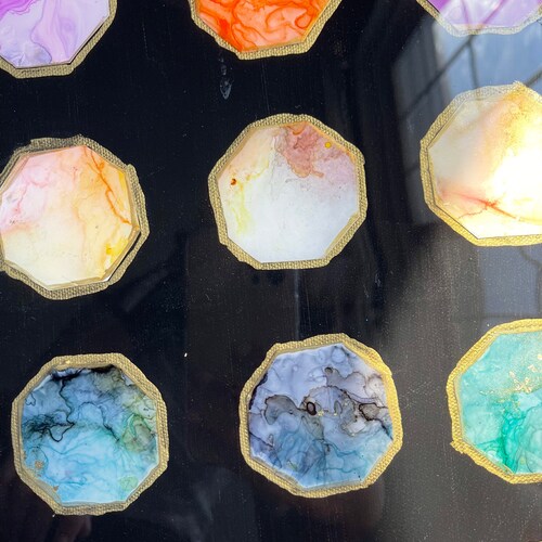 Modern art/alcohol ink/ beautiful wall art shops