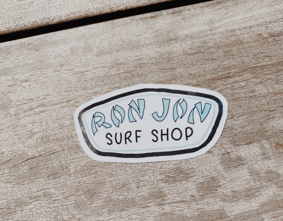 Ron Jon surf shop vinyl sticker Etsy