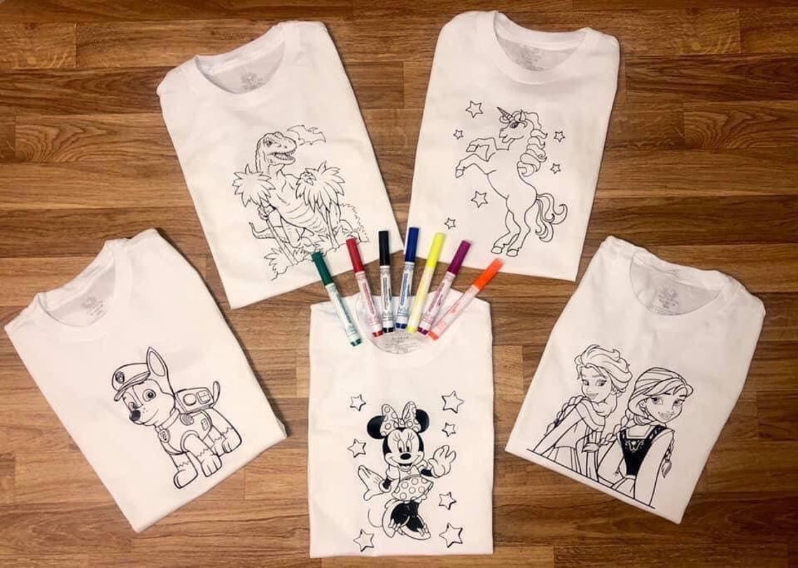 Coloring t-shirts | Etsy
