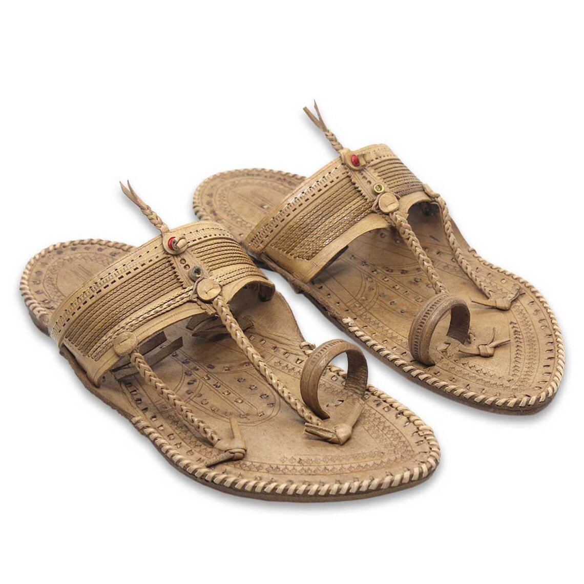 Men's Kolhapuri Handmade Leather Chappal / Sandal / T Etsy