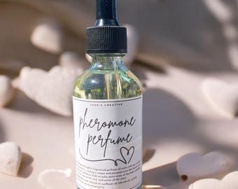 Pheromone Perfume Oil, Labradorite Crystal Infused
