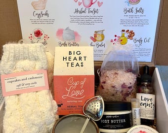 Gemütliches Spa Self-Care Bad & Körper Geschenk Set