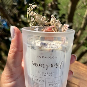 Calming Candle, Anxiety Relief Candle, Soy Wax Candle