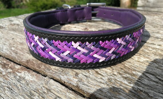 Kangaroo leather dog clearance collar