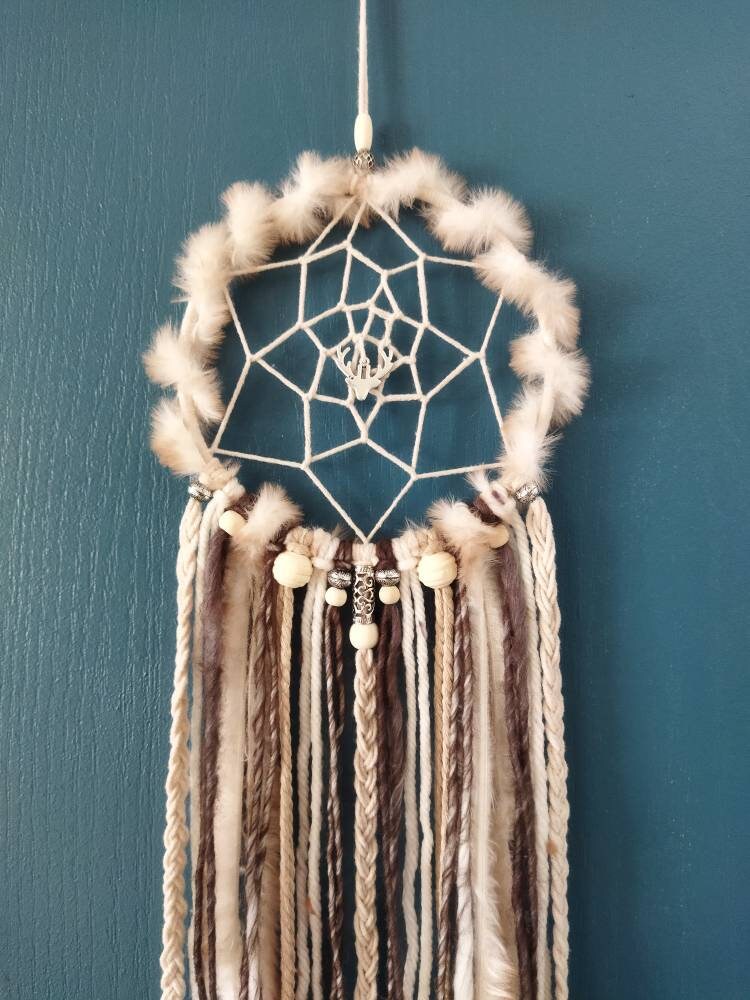 Attrape Rêve Nature Style Scandinave Fait Main