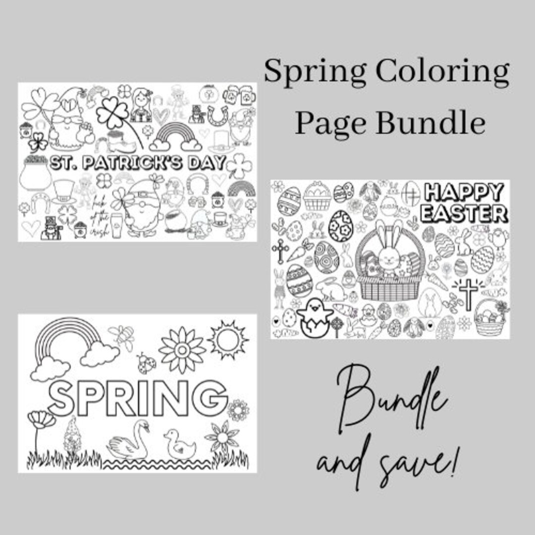 Block poster Spring - coloring page for 25 people - Yoors