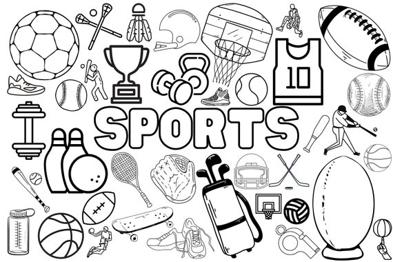 Huge Sports Coloring Poster for Kids, Adults great for Family Time, Girls,  Boys, Arts and Crafts, Senior Care Facilities, Schools 