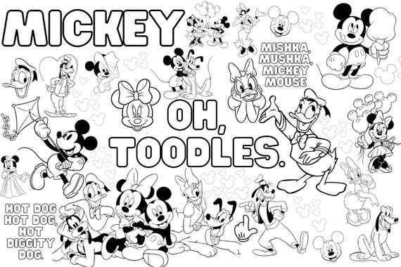 Disney Coloring Book : Mickey mouse coloring pages for Kids by TEACH NOUHY