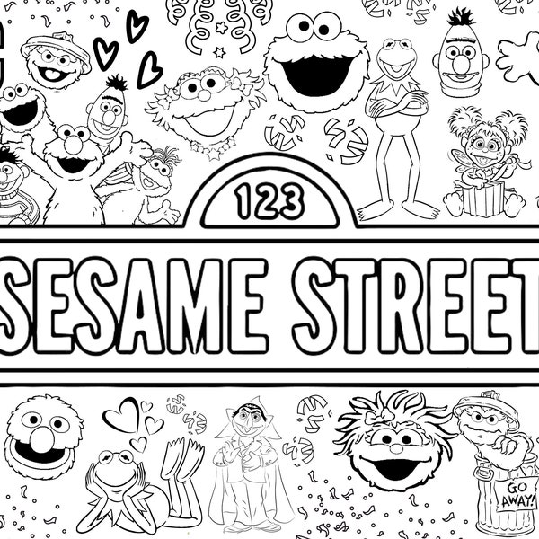 Huge Character Coloring Poster for Kids, Adults -Great for Family Time, Girls, Boys, Arts and Crafts, Senior Care Facilities, Schools