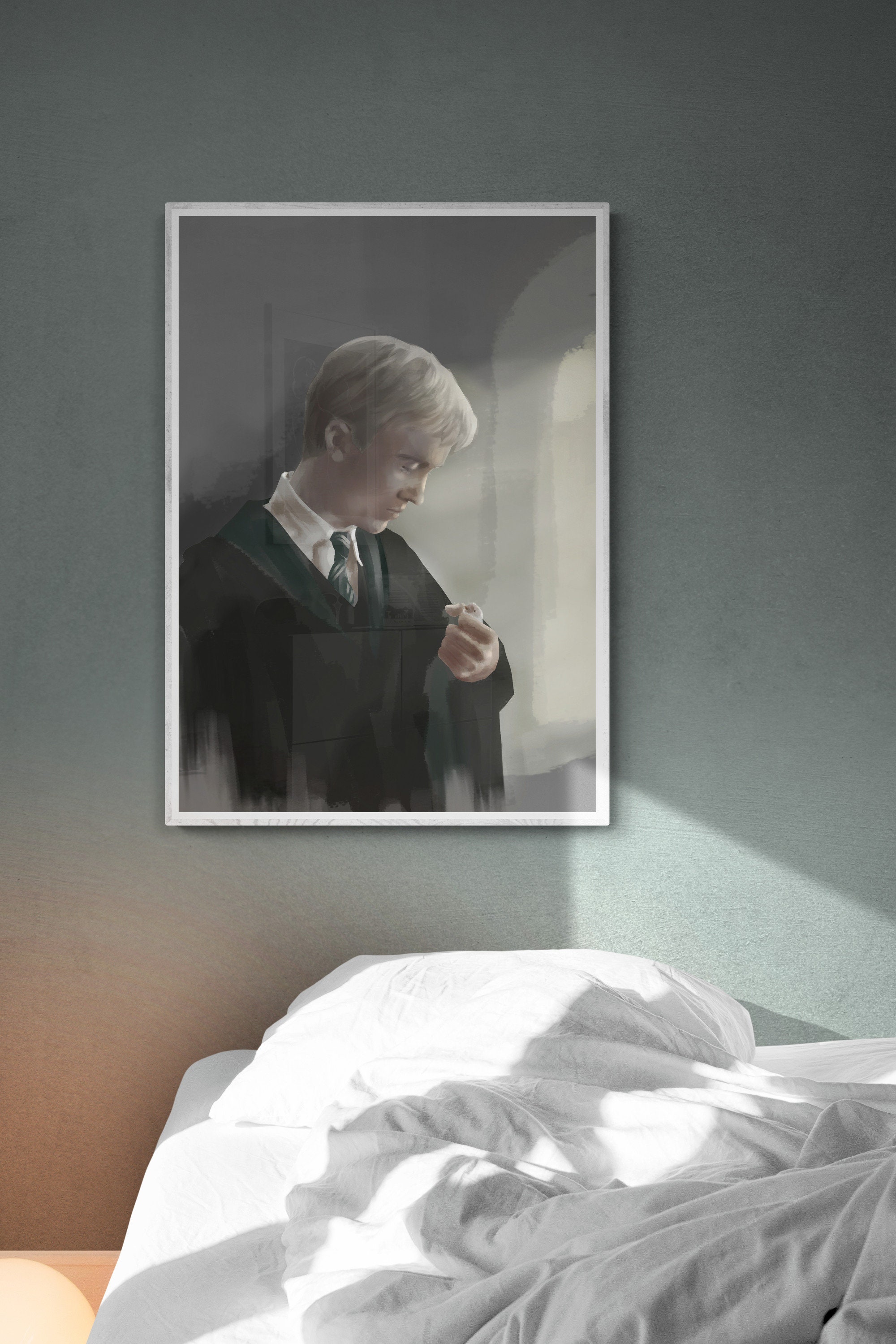 Draco Malfoy arreglando el gabinete de desaparición Slytherin | Etsy