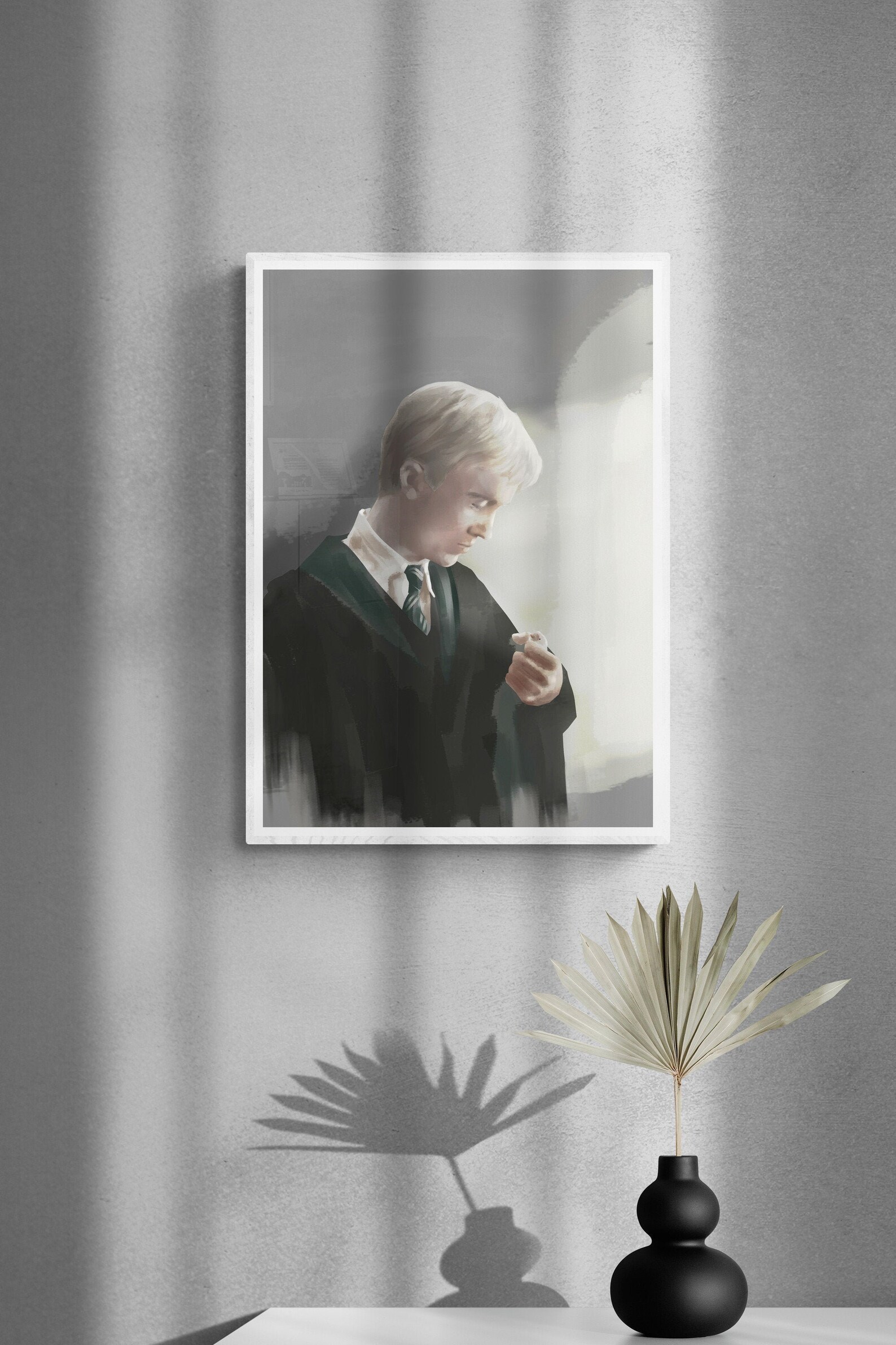 Draco Malfoy arreglando el gabinete de desaparición Slytherin | Etsy