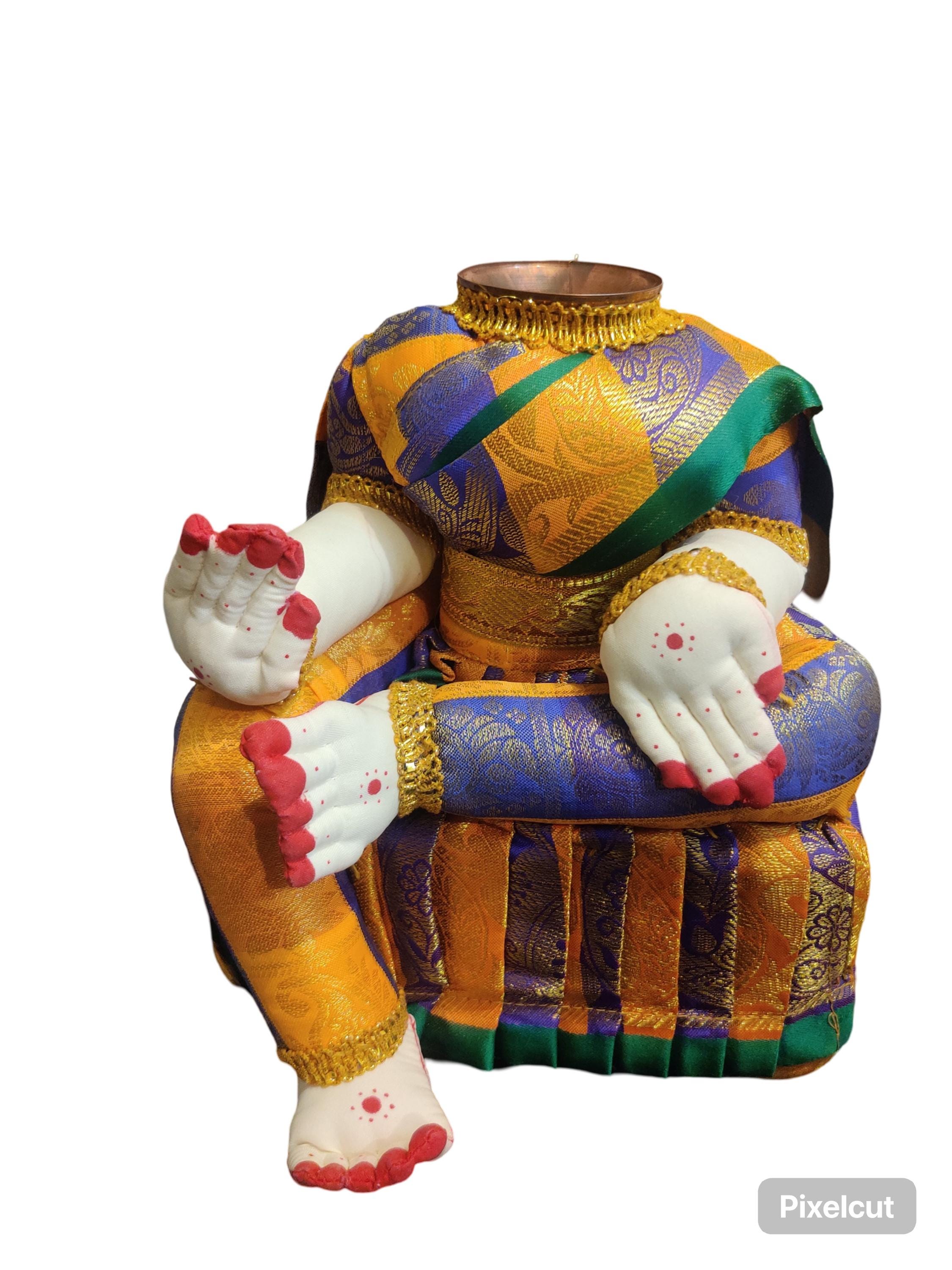 7.5" Varalakshmi ido stand for Lakshmi Pooja, Golu, Navratri