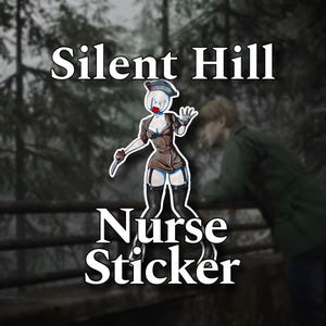 Silent Hill 2 Nurse Remake Sticker | Horror game decal Pyramid head